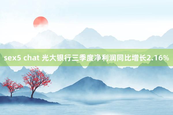 sex5 chat 光大银行三季度净利润同比增长2.16%