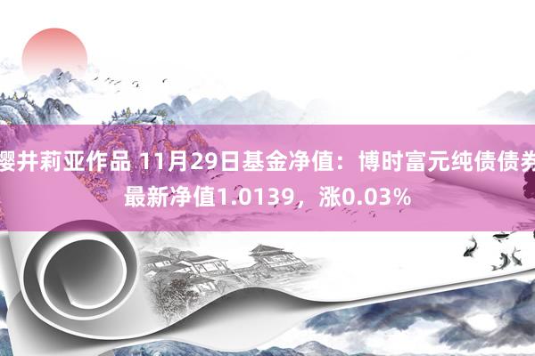 樱井莉亚作品 11月29日基金净值：博时富元纯债债券最新净值1.0139，涨0.03%