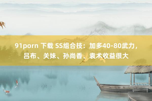 91porn 下载 SS组合技：加多40-80武力，吕布、关妹、孙尚香、袁术收益很大