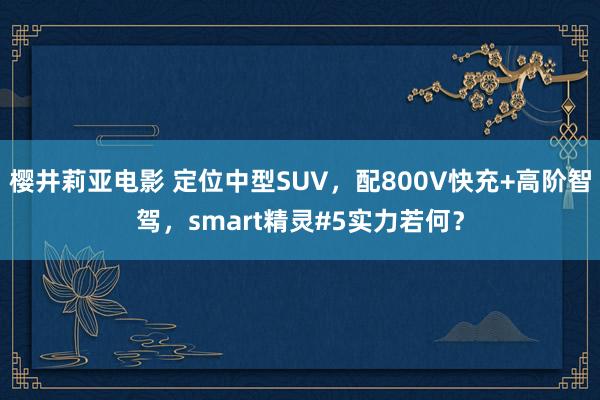 樱井莉亚电影 定位中型SUV，配800V快充+高阶智驾，smart精灵#5实力若何？