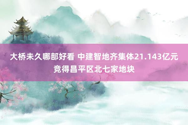 大桥未久哪部好看 中建智地齐集体21.143亿元竞得昌平区北七家地块