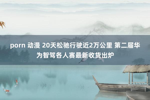 porn 动漫 20天松驰行驶近2万公里 第二届华为智驾各人赛最新收货出炉