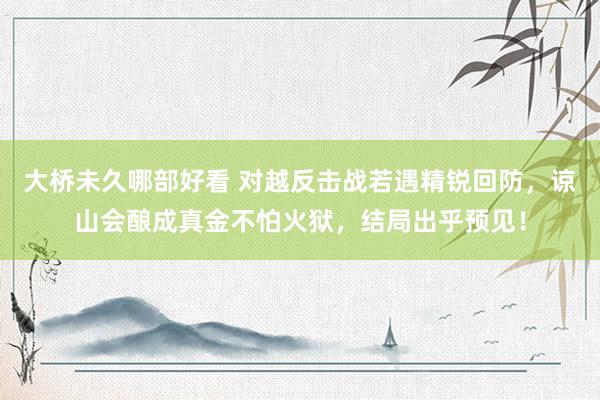 大桥未久哪部好看 对越反击战若遇精锐回防，谅山会酿成真金不怕火狱，结局出乎预见！