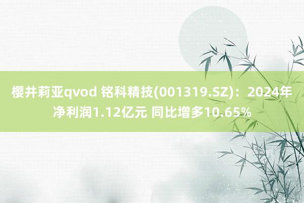 樱井莉亚qvod 铭科精技(001319.SZ)：2024年净利润1.12亿元 同比增多10.65%
