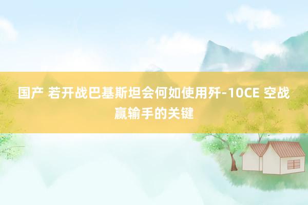 国产 若开战巴基斯坦会何如使用歼-10CE 空战赢输手的关键